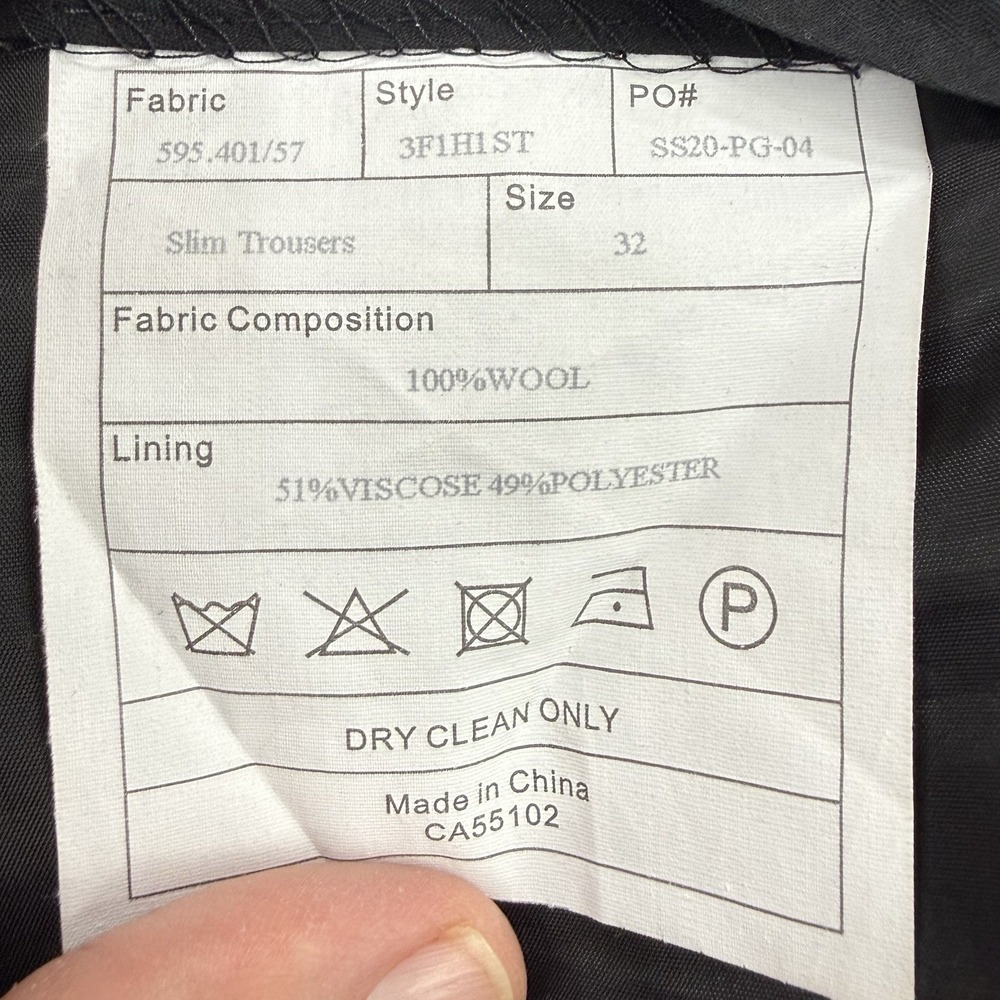 Men's Dress Pants in Dark Gray - Classic Tailored Fit - Picture 2 of 11